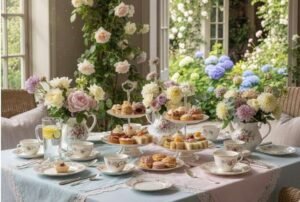 Why Vintage Floral Decorations For Afternoon Tea Party Themes Work Best